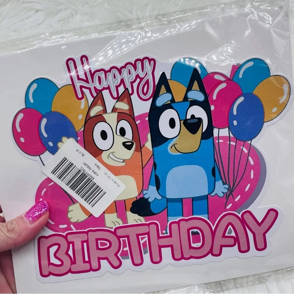 Bluey and Bingo Birthday Party cake topper